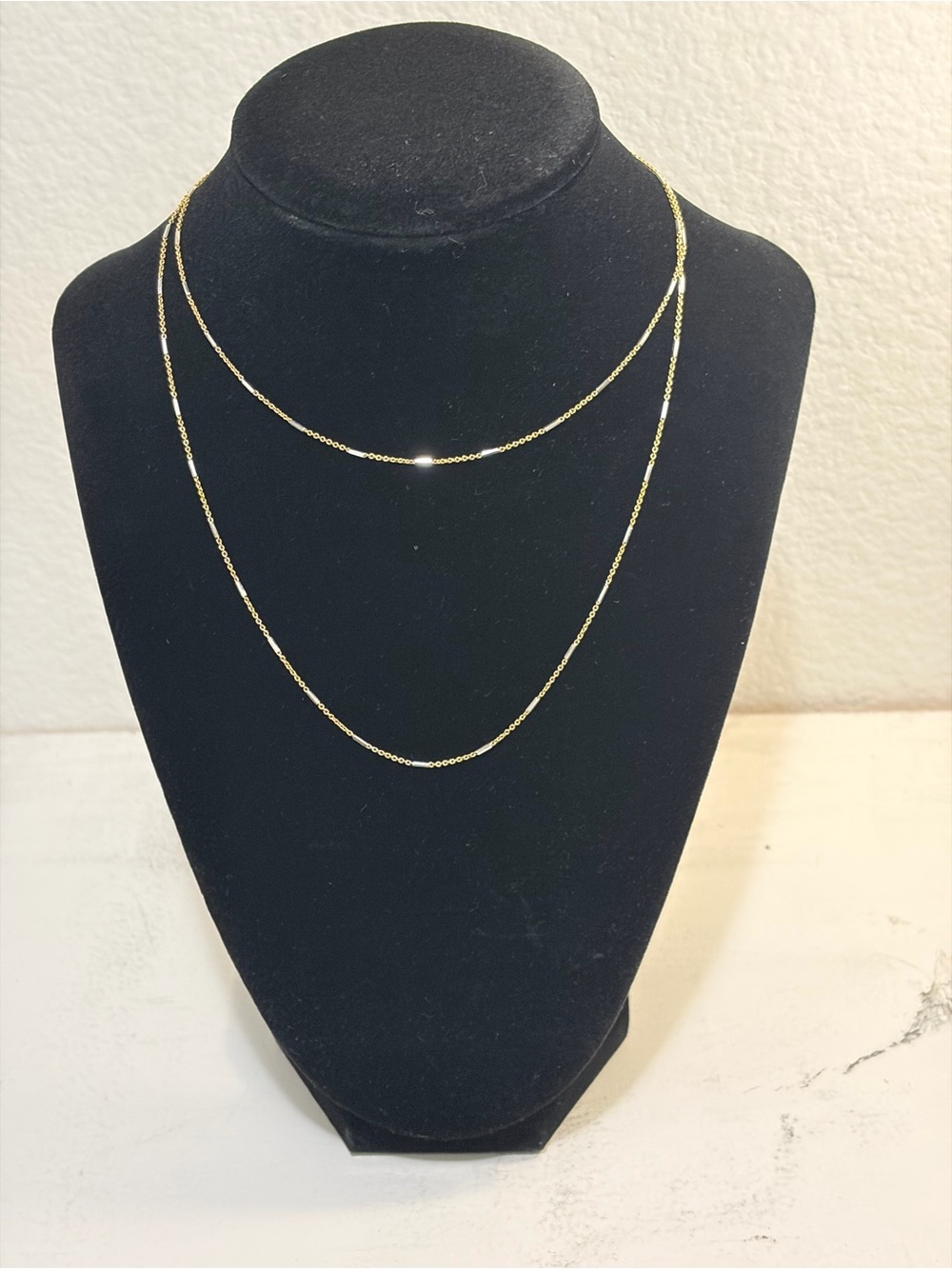 Sterling Silver Two Tone 24” Chain